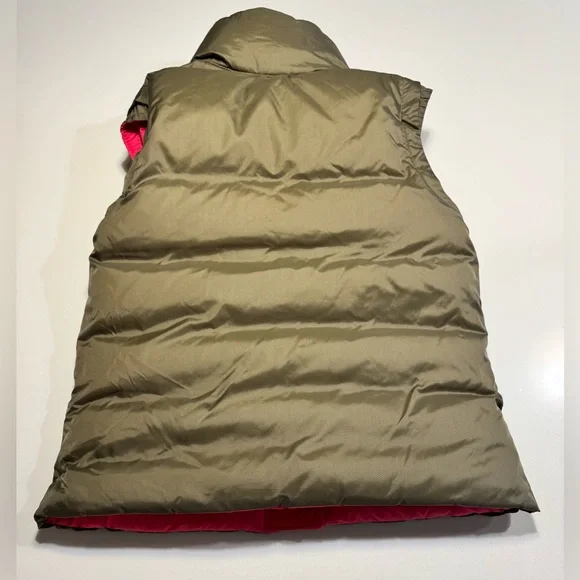 Nike Sportswear 550 Duck Down Reversible Women’s Vest Size Medium Brown/Pink EUC - Picture 3 of 13